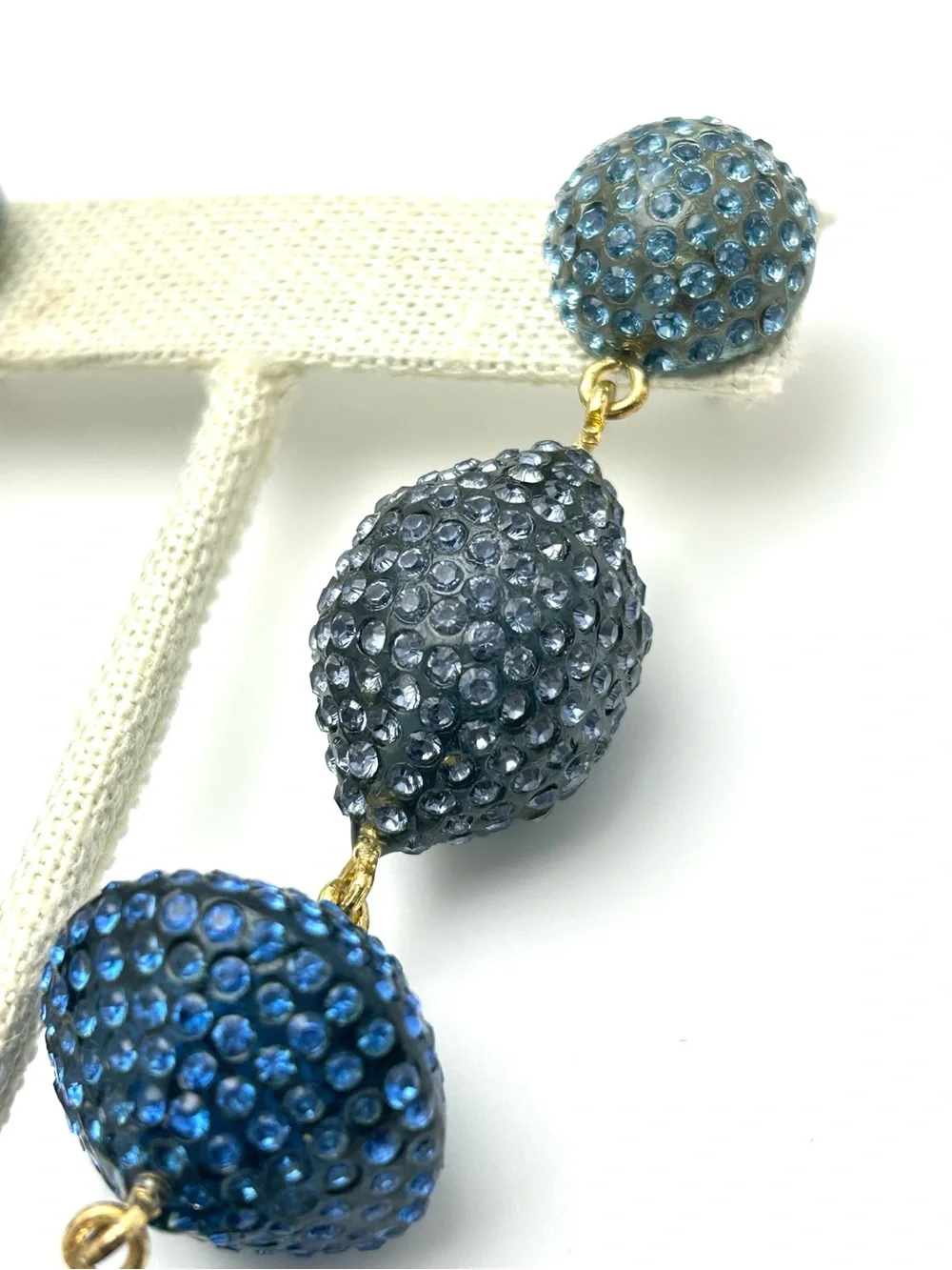 J. Crew Blue Jeweled Drop Earrings